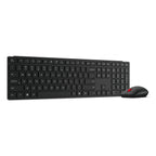 Teclado Y Mouse Lenovo Wireless Multi-mode Pro Combo 6000 Negro Inalambrico 2.4ghz Bt Receptor Usb-a