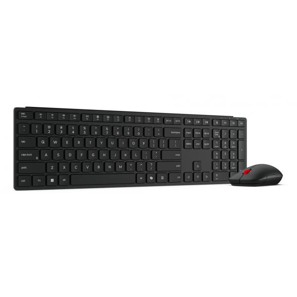 Teclado Y Mouse Lenovo Wireless Multi-mode Pro Combo 6000 Negro Inalambrico 2.4ghz Bt Receptor Usb-a
