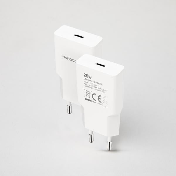 Cargador De Pared Nanocable 10.10.2024/ 1Xusb Tipo-C/ 25W/ B