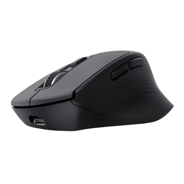Mouse Trust Wireless Niven Bt/2.4ghz 7 Botones Silencioso 800-3200dpi Recargable Negro