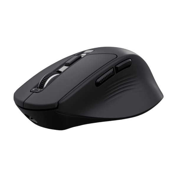 Mouse Trust Wireless Niven Bt/2.4ghz 7 Botones Silencioso 800-3200dpi Recargable Negro