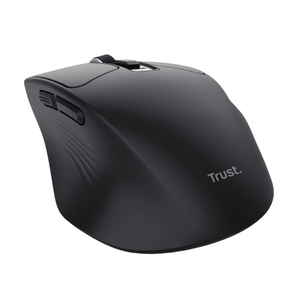 Mouse Trust Wireless Niven Bt/2.4ghz 7 Botones Silencioso 800-3200dpi Recargable Negro