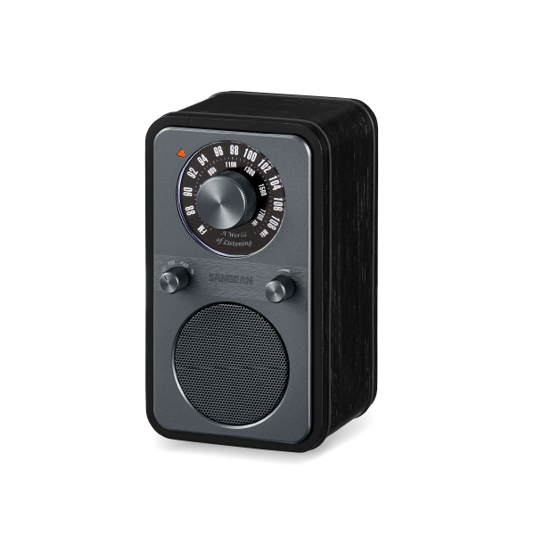 Sangean Wr-9 Roble De Medianoche / Radio Analógica De Madera Con Am / Fm / Bluetooth