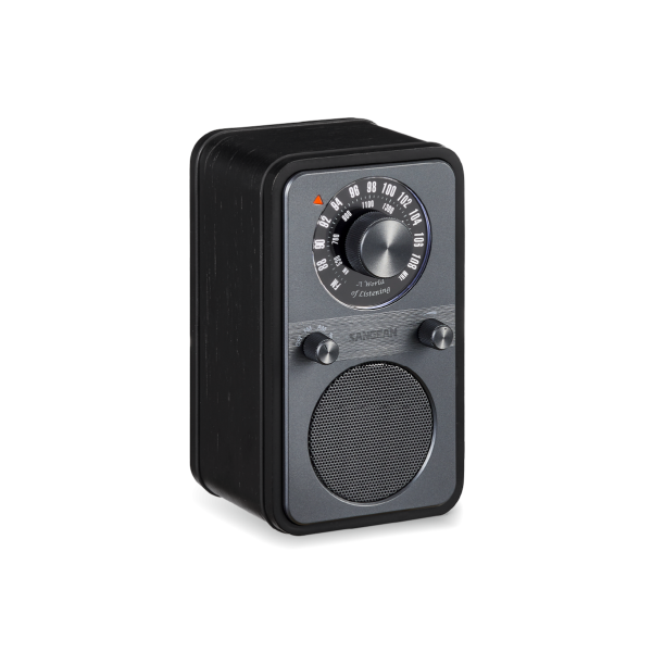 Sangean Wr-9 Roble De Medianoche / Radio Analógica De Madera Con Am / Fm / Bluetooth