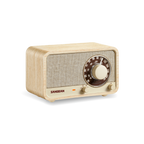 Sangean Wr-8 Fresno Blanco / Radio Analógica De Madera Con Am / Fm / Bluetooth