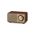 Sangean Wr-7 Plus Nogal Vintage / Radio Con Mueble De Madera Fm / Bluetooth / Aux