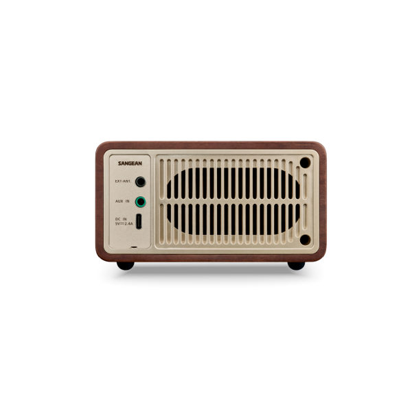 Sangean Wr-7 Plus Nogal Vintage / Radio Con Mueble De Madera Fm / Bluetooth / Aux