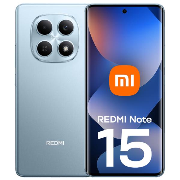 Smartphone XIAOMI Redmi Note 15 MZB0MOIEU - Helio G100  6.77" FHD+  8GB  256GB  HyperOS 2  Azul Glaciar