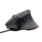 Mouse Trust Gaming Gxt 145 Rexxa 10000dpi 6 Botones Programables Iluminacion Rgb Negro