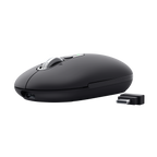 Mouse Trust Wireless Seron Hypscroll Slim 400-2400dpi 6 Botones Recargable Fsc Grs Negro