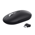 Mouse Trust Wireless Seron Hypscroll Slim 400-2400dpi 6 Botones Recargable Fsc Grs Negro