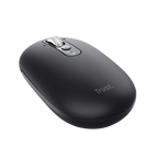 Mouse Trust Wireless Seron Hypscroll Slim 400-2400dpi 6 Botones Recargable Fsc Grs Negro
