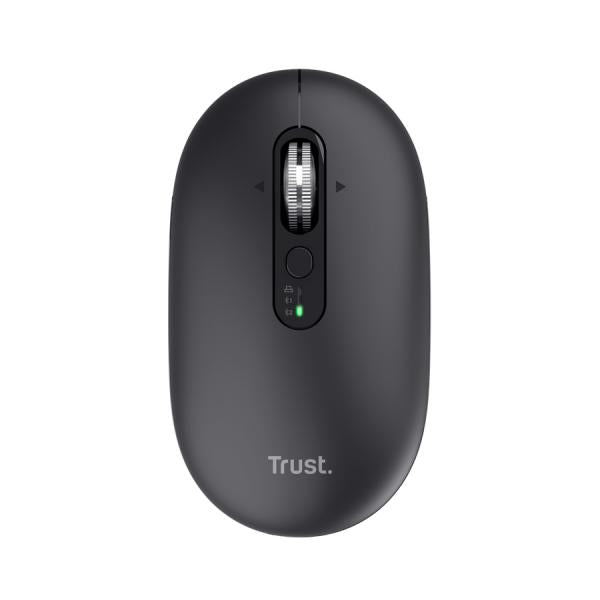 Mouse Trust Wireless Seron Hypscroll Slim 400-2400dpi 6 Botones Recargable Fsc Grs Negro Hover Image