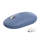 Mouse Trust Wireless Seron Hypscroll Slim 400-2400dpi 6 Botones Recargable Fsc Grs Azul