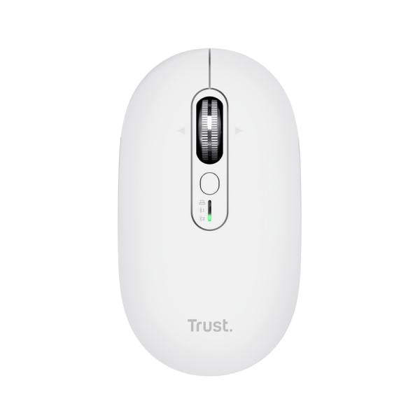 Mouse Trust Wireless Seron Hypscroll Slim 400-2400dpi 6 Botones Recargable Fsc Grs Blanco Hover Image