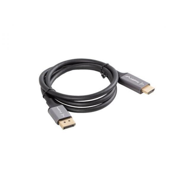 Cable Lanberg Displayport A Hdmi 4K Macho/Macho 1M Negro -Pl