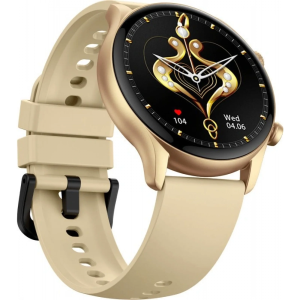 Zeblaze Btalk 3 Plus Dorado 1,39 pulgadas Llamadas Bluetooth 14 días +100 deportes IP68 Smartwatch