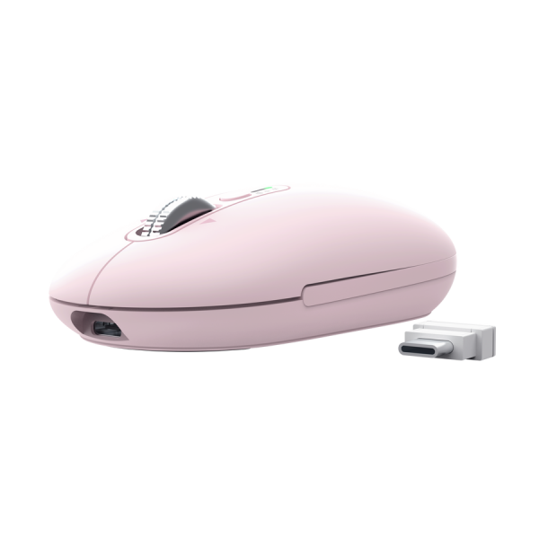 Mouse Trust Wireless Seron Hypscroll Slim 400-2400dpi 6 Botones Recargable Fsc Grs Rosa Main Image