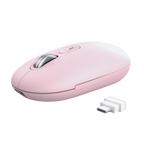 Mouse Trust Wireless Seron Hypscroll Slim 400-2400dpi 6 Botones Recargable Fsc Grs Rosa