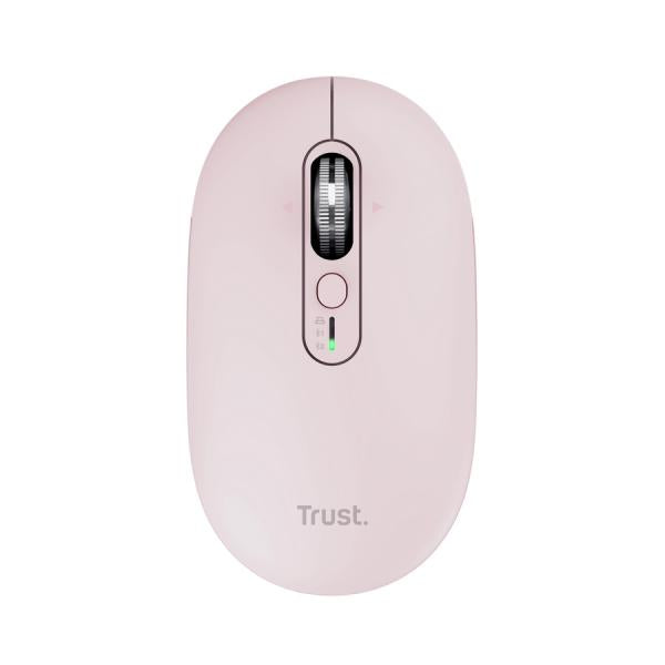 Mouse Trust Wireless Seron Hypscroll Slim 400-2400dpi 6 Botones Recargable Fsc Grs Rosa Hover Image