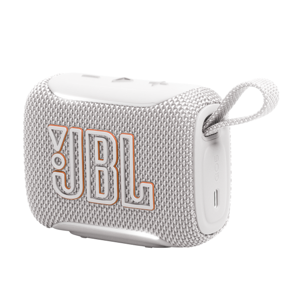JBL Go 5 Blanco 4,8W 8h IP68 1000mAh Auracast luces LED Altavoz Bluetooth