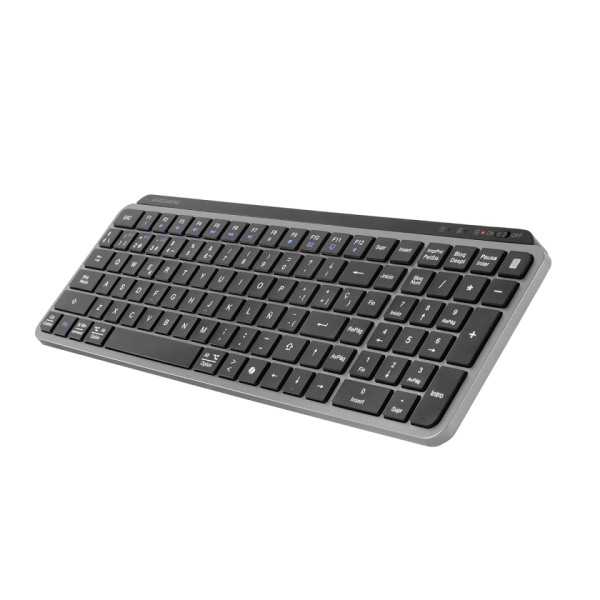 Teclado Mars Gaming Mksilenkeyses Wireless Bt + 2.4 Bateria 200h Copilot Perfil Bajo Negro