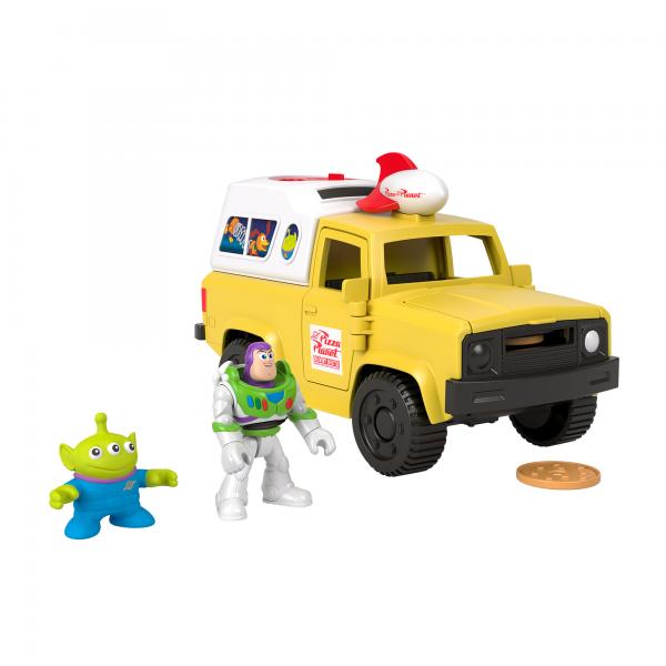 Camion Pizza Planet + Figuras Buzz Lightyear Y Alien Toy Sto
