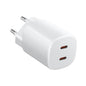 Cargador de Pared XIAOMI Nano Turbo - 45W GaN  2xUSB Tipo C  Blanco