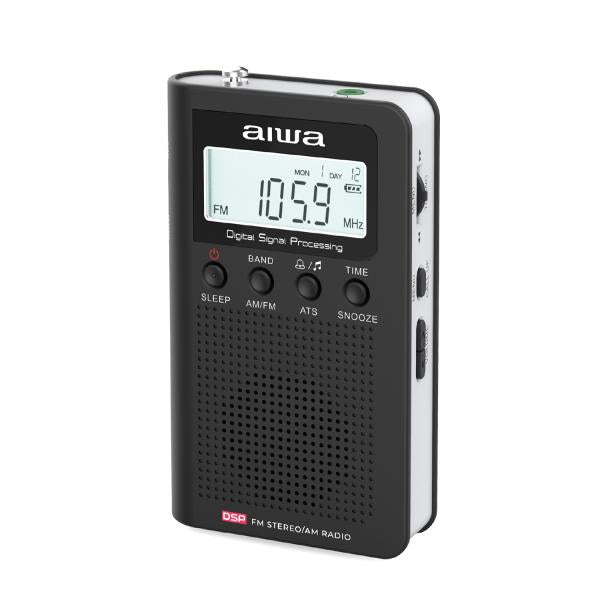 Radio Digital Portatil Aiwa Rsd-45bk Pantalla Lcd Altavoz Auriculares Main Image
