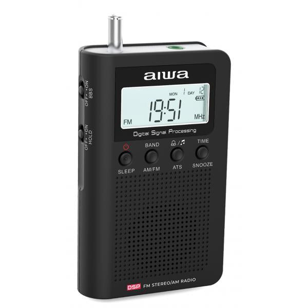 Radio Digital Portatil Aiwa Rsd-45bk Pantalla Lcd Altavoz Auriculares