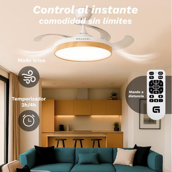 Grunkel SKYWIND-42W25 - Ventilador de Techo