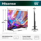 Hisense 55Q7S Smart TV QLED 55" 4K Quad Core Negro