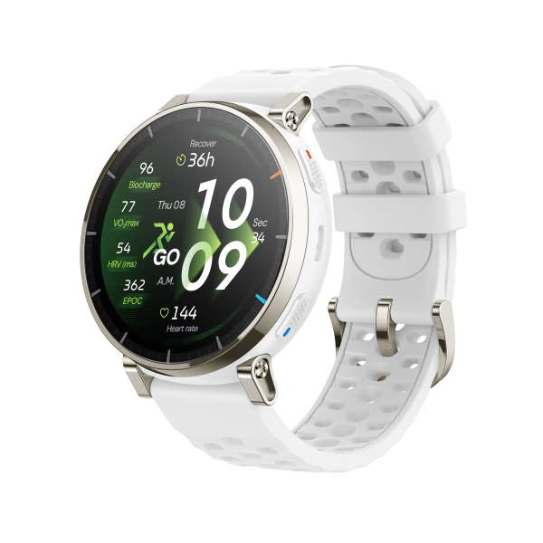 Amazfit Active 3 Premium 1.32" AMOLED Táctil GPS Aero White - Smartwatch