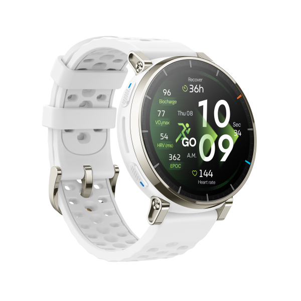 Amazfit Active 3 Premium 1.32" AMOLED Táctil GPS Aero White - Smartwatch
