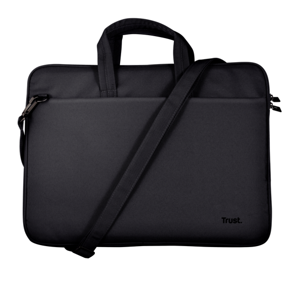 Maletin De Portatil 14" Trust Bologna Slim Eco Compartimento Acolchado Negro