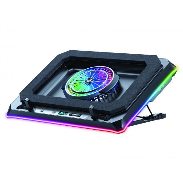 Base De Refrigeracion Para Portatiles Gaming Conceptronic Thyia04b Hasta 19" Ventilador Luz Rgb