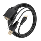 Cable Conversor Aisens A115-1008 Svga Macho Usb Macho Jack M