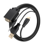 Cable Conversor Aisens A122-1013 Svga Macho Usb Macho Jack M