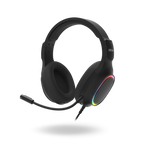 Pack Gaming con Cable KROM Kenta - Teclado Membrana  Ratón ptico  Auriculares con Micrófono  Alfombrilla  Retroiluminado Negro