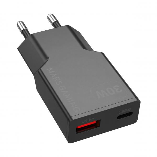 Cargador De Pared Mars Gaming Md - Gan30 30W 1X Usb Tipo C 1