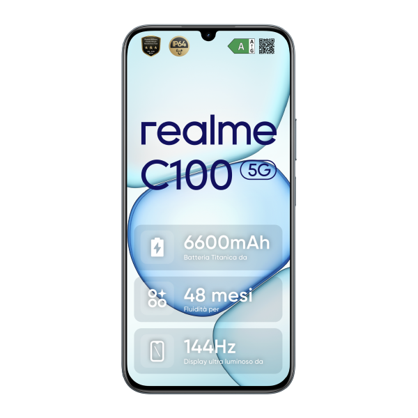 Realme C100 5G 128GB Verde Cámara de 50 Mpx 4GB de RAM Batería de 7000 mAh