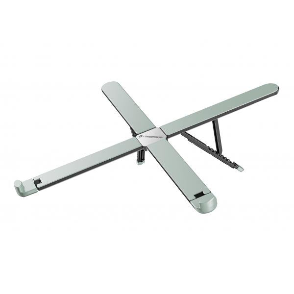 Soporte De Portatil Conceptronic Thana11g Ergo Hasta 17.3" Plegable 8 Niveles Max 5kg Gris Main Image