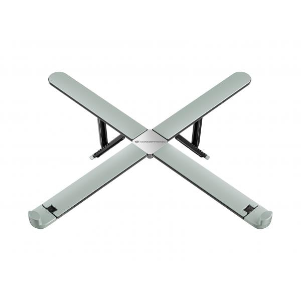 Soporte De Portatil Conceptronic Thana11g Ergo Hasta 17.3" Plegable 8 Niveles Max 5kg Gris Hover Image