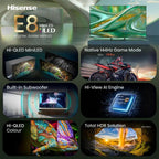 Hisense 50E8S 50 pulgadas 4K Mini LED 144Hz Dolby Vision HDR10+ VIDAA Smart TV