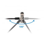 Cable De Seguridad Conceptronic Custodio02bnmt Doble Cabezal Con Llave Compatible Con Llave Maestra