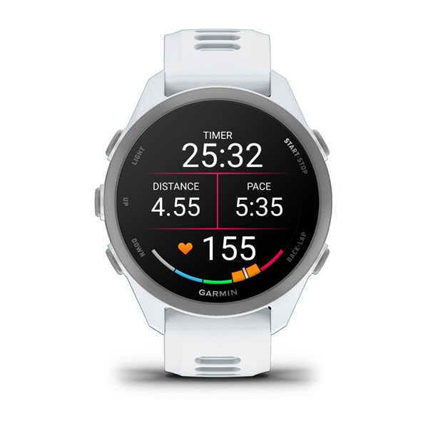 Garmin Forerunner 170 Blanco Con Correa En Blanco /azul / Smartwatch 30,4mm