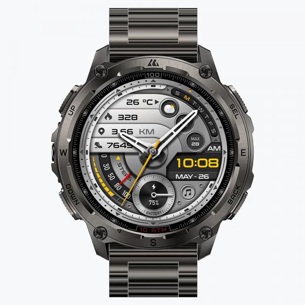 KOSPET Tank T4 Special Edition Negro 1,43 pulgadas AMOLED GPS 15 días +160 deportes 10ATM IP69K Smartwatch
