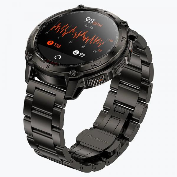 KOSPET Tank T4 Special Edition Negro 1,43 pulgadas AMOLED GPS 15 días +160 deportes 10ATM IP69K Smartwatch