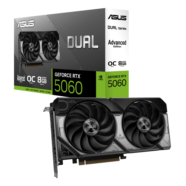 Asus Dual GeForce RTX 5060 OC Advanced Edition 8GB GDDR7 DLSS4