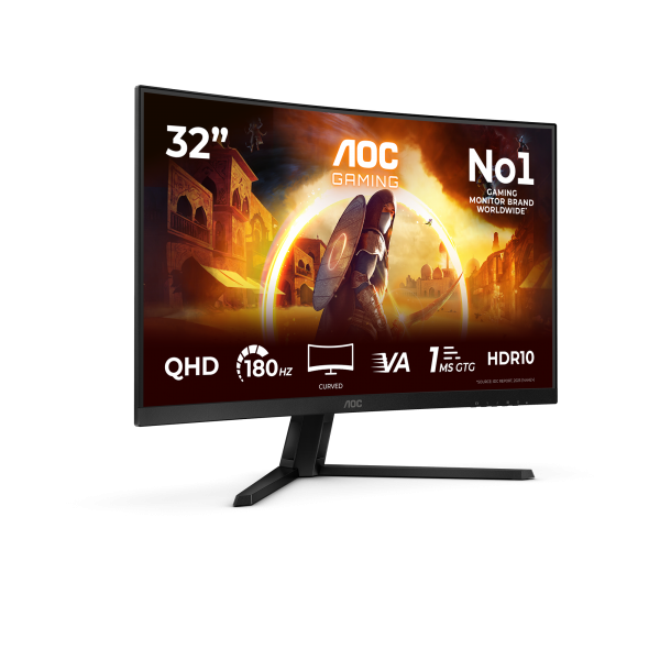 AOC G4 CQ32G4VE 32" 2K QHD VA Curva 180Hz Negro